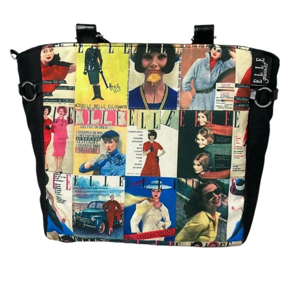 ELLE GOURMET Insulated Lunch Bag 2 Zippered Compartments Large Capacity Glam - Picture 1 of 14